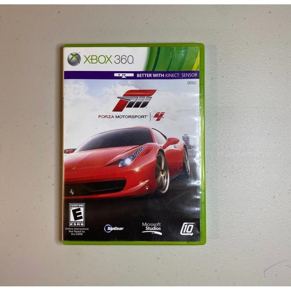 Forza Motorsport 4 for Microsoft Xbox 360‎ Video Game Complete Case Manual Disc